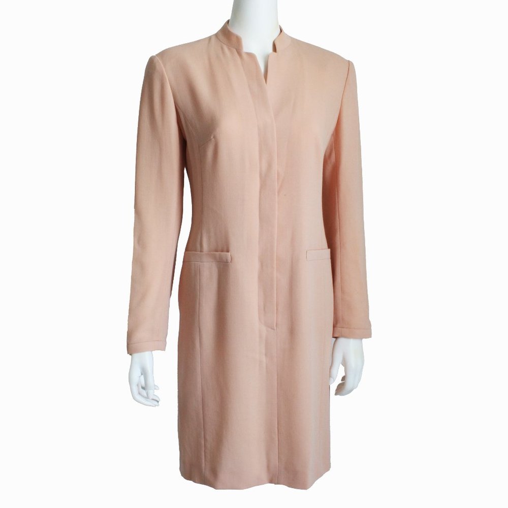 Armani Dress New Wool Minimalist 90s Le Collezioni Vintage Italy